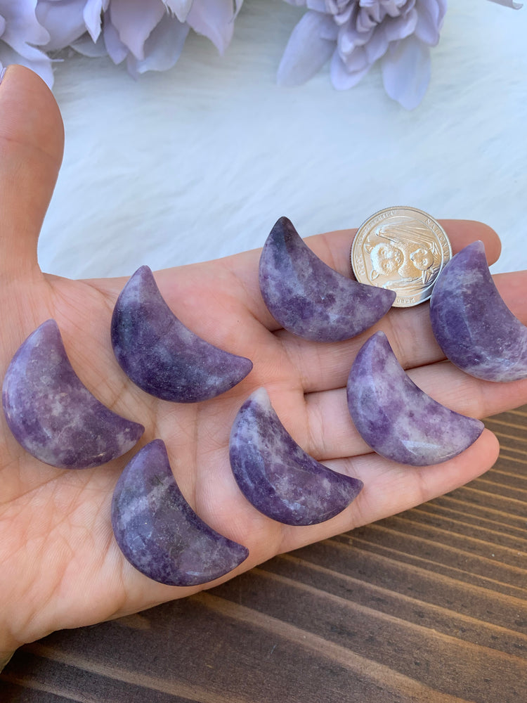 Lepidolite moon