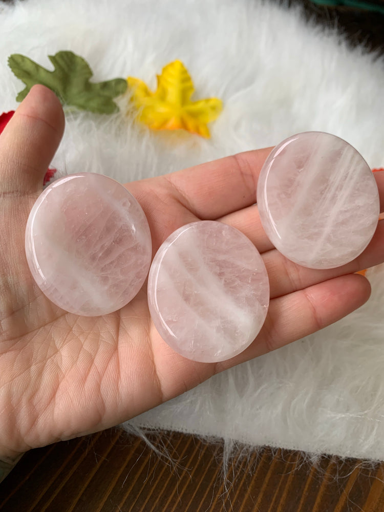 Rose Quartz Worry Stone