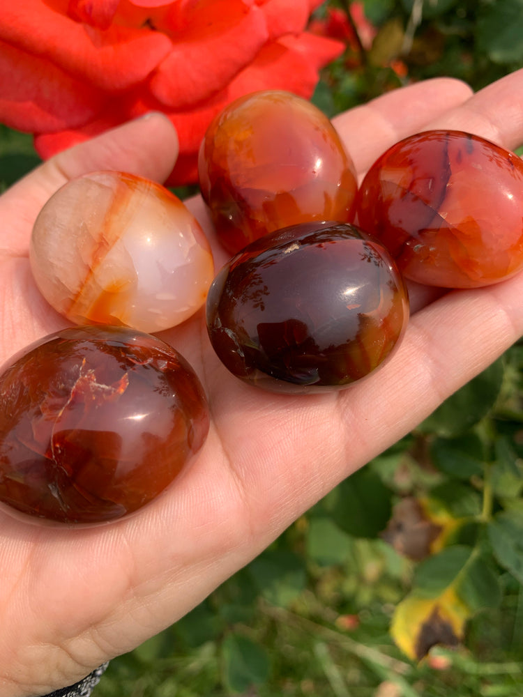 Carnelian mini palmstone