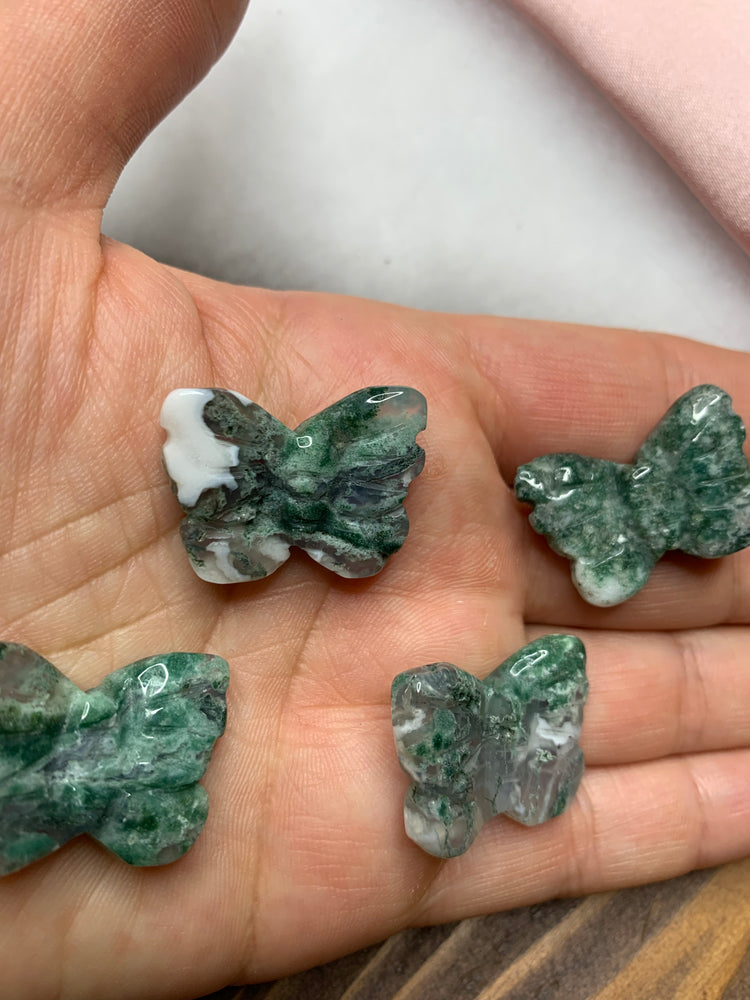 Moss Agate Butterfly