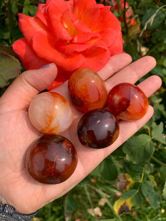 Carnelian mini palmstone