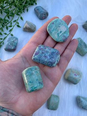 Ruby in Fuchsite tumble